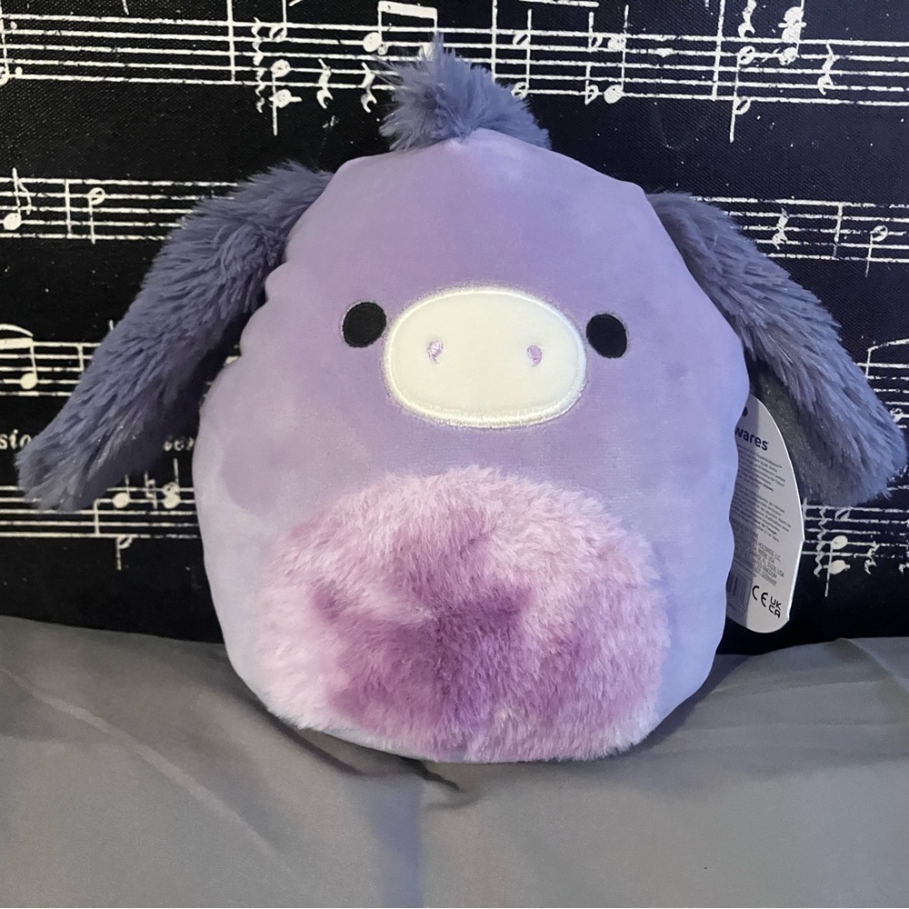 Deacon 7” Donkey Fluffy Ears Original Squishmallows Plush